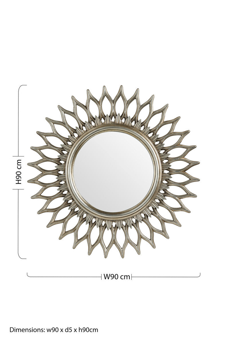 Layered Champagne Wall Mirror