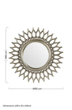 Layered Champagne Wall Mirror