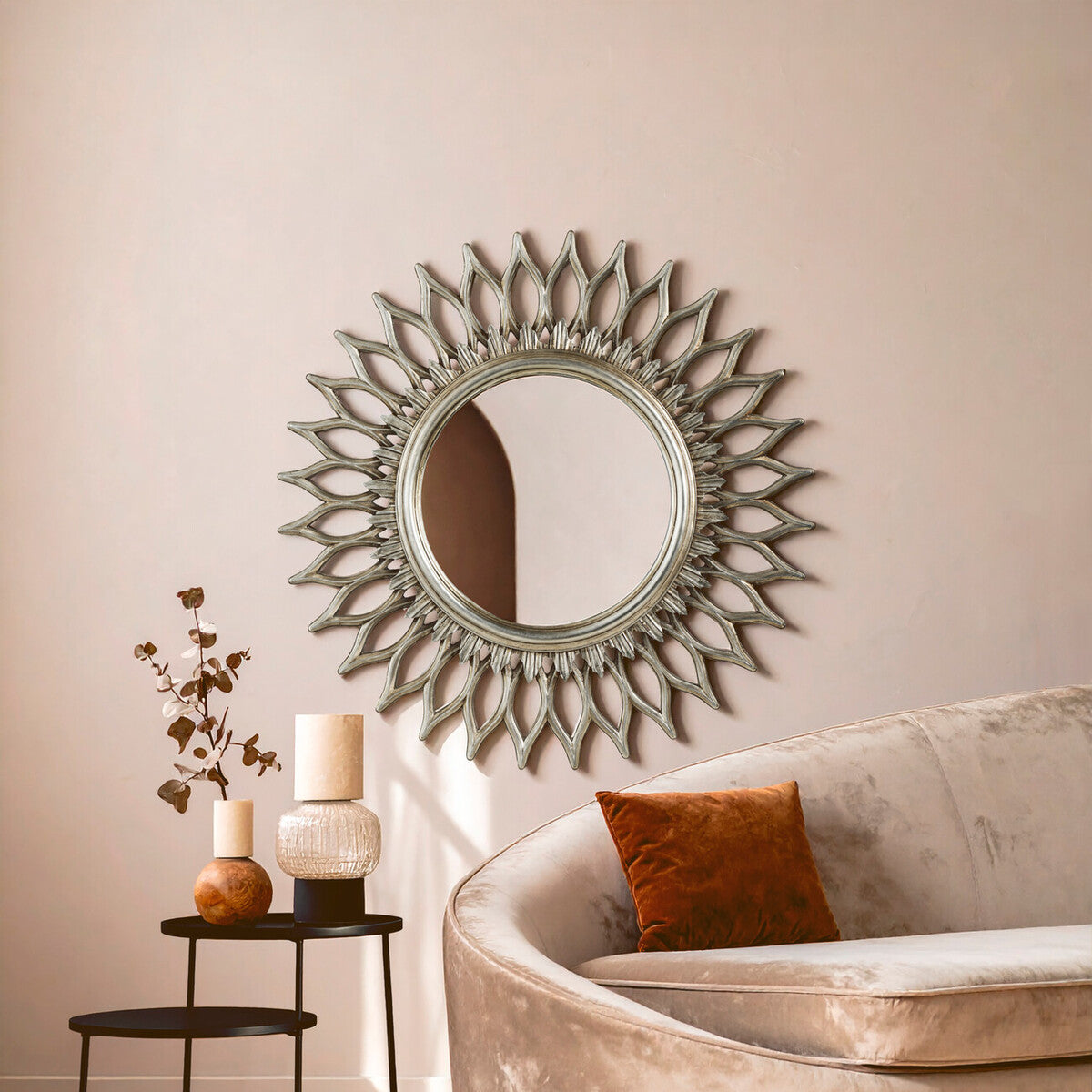 Layered Champagne Wall Mirror