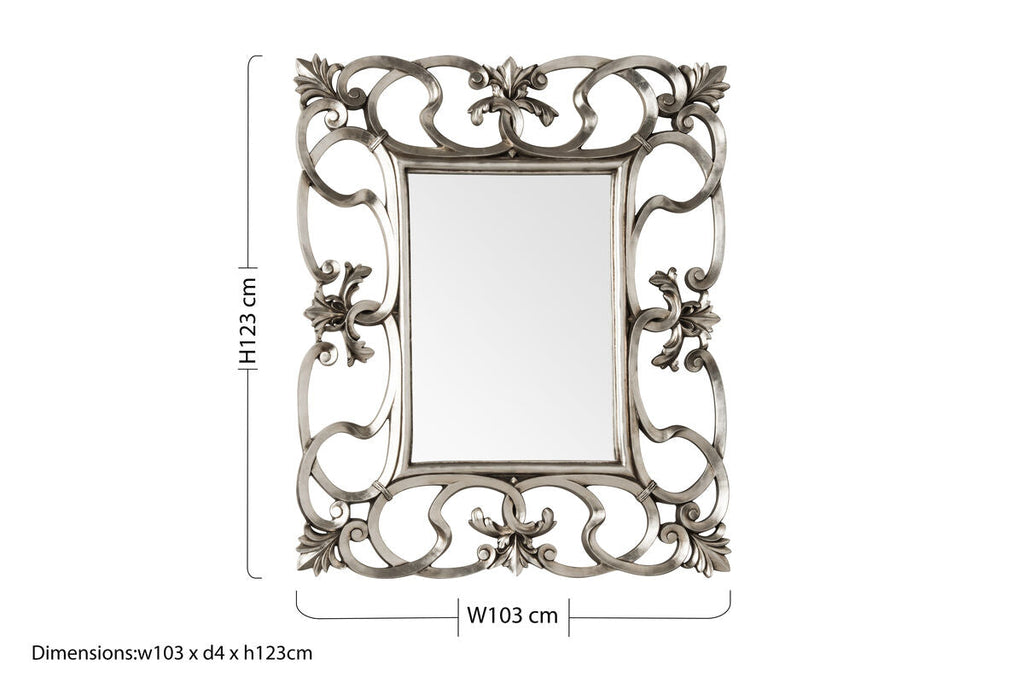 Entwined Swirl Design Wall Mirror