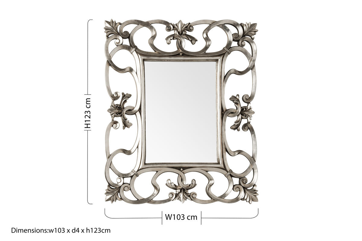 Entwined Swirl Design Wall Mirror
