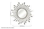 Spoke Style Wall Mirror