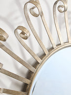 Spoke Style Wall Mirror