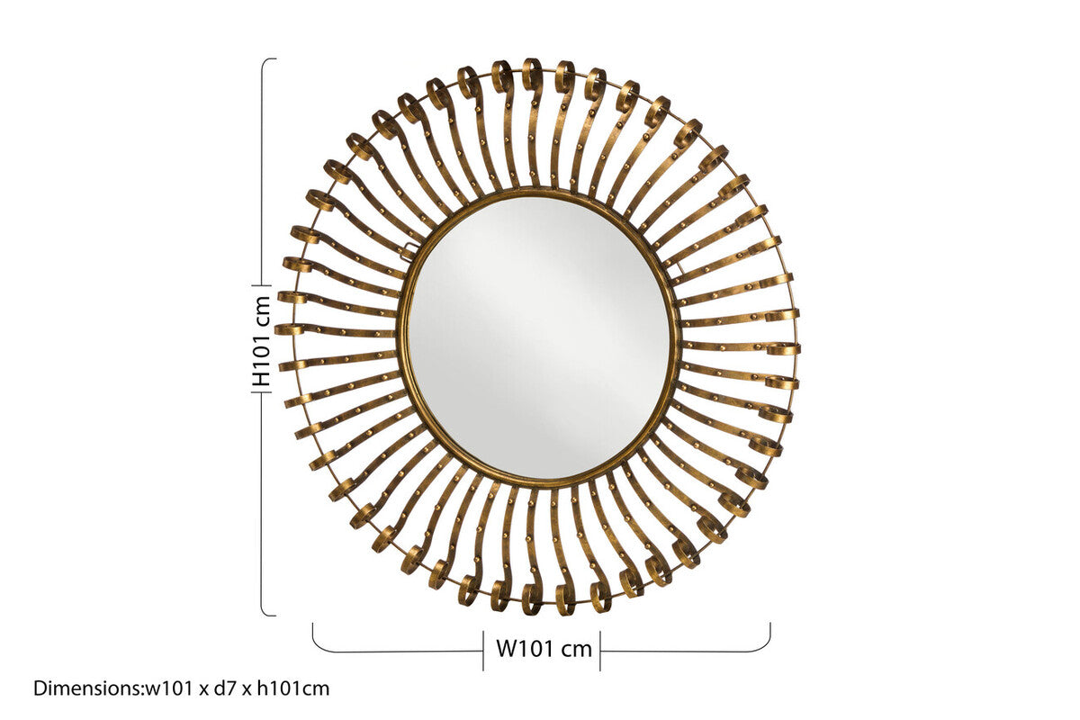 Spoke Frame Wall Mirror