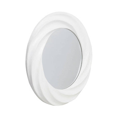 Swirl White Wall Mirror