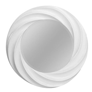 Swirl White Wall Mirror