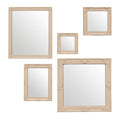 Set of 5 Baroque Mirrors Cream Finish Frame