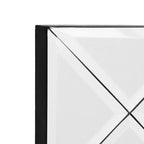 Small Wall Mirror with Black and Bevelled Frame