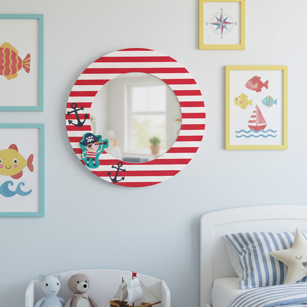 Kids Pirate Wall Mirror