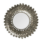 Layered Round Grey Wall Mirror