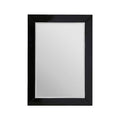 Black Bevelled Edge Wall Mirror