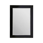 Black Bevelled Edge Wall Mirror