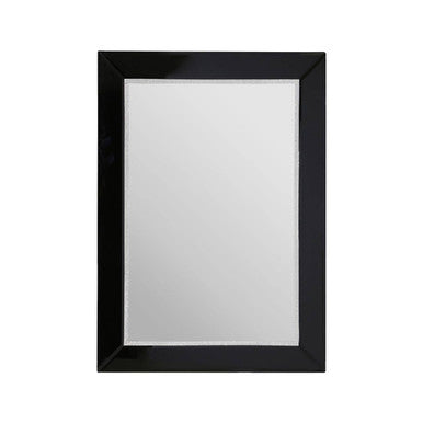 Black Bevelled Edge Wall Mirror