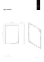 Wall Mirror with Stud Detail