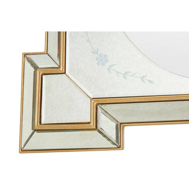 Antique Finish Rectangular Wall Mirror