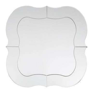 Silver Rounded Wall Mirror
