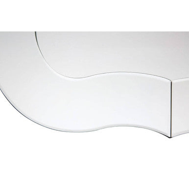 Silver Rounded Wall Mirror