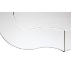 Silver Rounded Wall Mirror