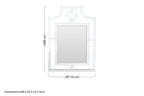 Cut Out Design Silver Wall Mirror