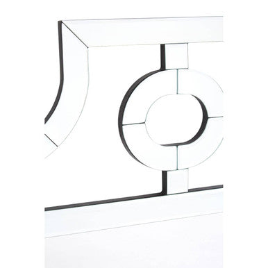 Cut Out Design Silver Wall Mirror