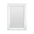 Thick Silver Frame Rectangular Wall Mirror