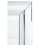 Thick Silver Frame Rectangular Wall Mirror