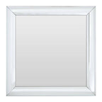 Thick Silver Frame Small Square Wall Mirror
