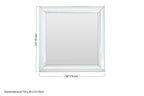 Thick Silver Frame Small Square Wall Mirror