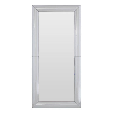 Thick Silver Frame Large Rectangular Wall Mirror