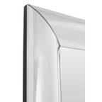 Thick Silver Frame Large Rectangular Wall Mirror
