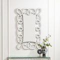 Black and Silver Scroll Design Wall Mirror