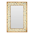Distressed Patina Rectangular Wall Mirror