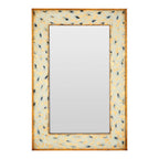 Distressed Patina Rectangular Wall Mirror