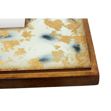 Distressed Patina Rectangular Wall Mirror