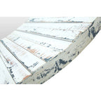 White Wash Round Wall Mirror