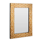 Antique Gold Textured Wall Mirror