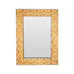 Antique Gold Textured Wall Mirror