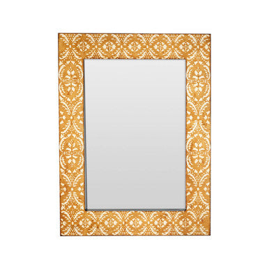 Antique Gold Textured Wall Mirror