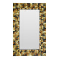 Layered Horn-Effect Wall Mirror
