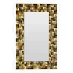Layered Horn-Effect Wall Mirror