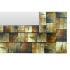 Layered Horn-Effect Wall Mirror