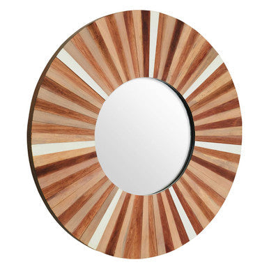 Natural Wood Wall Mirror