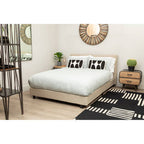 Segmented Wood Effect Wall Mirror