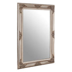 Baroque Rectangular Grey Wall Mirror