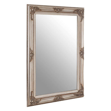 Baroque Rectangular Grey Wall Mirror