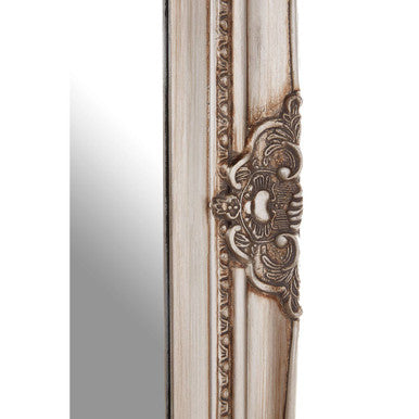 Baroque Rectangular Grey Wall Mirror