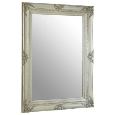 Baroque Rectangular Silver Wall Mirror