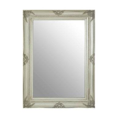 Baroque Rectangular Silver Wall Mirror