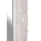 Baroque Rectangular Antique White Wall Mirror