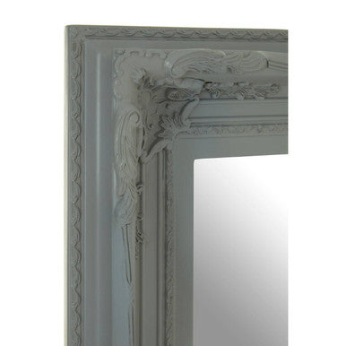 Baroque Rectangular Antique Grey Wall Mirror